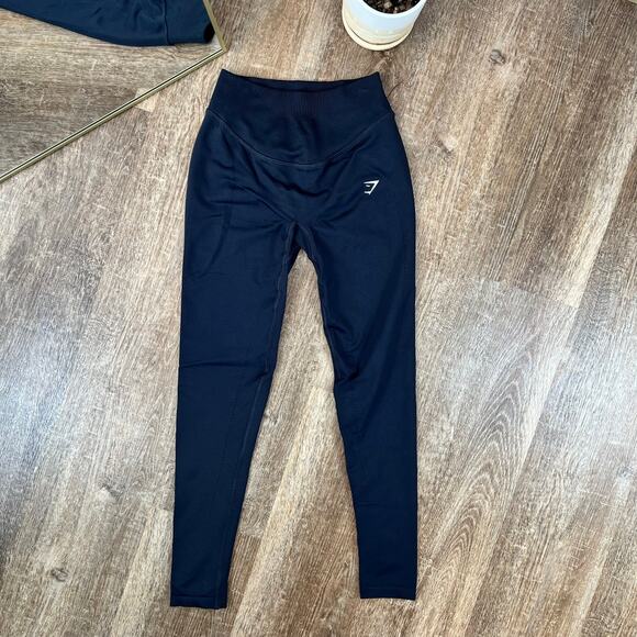 Gymshark Black Sweat Seamless Leggings - Picture 1 of 6